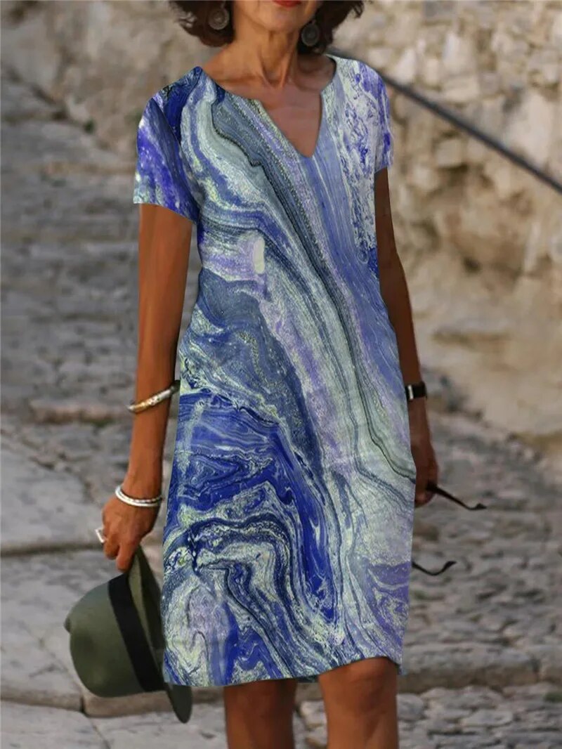 Jasmin – Elegant V-Neck Dress