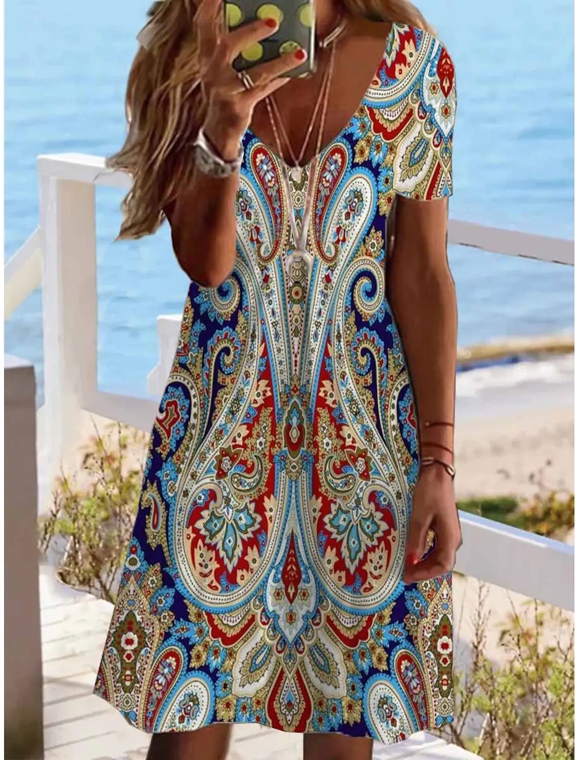Eliza – Lightweight Floral A-Line Dress