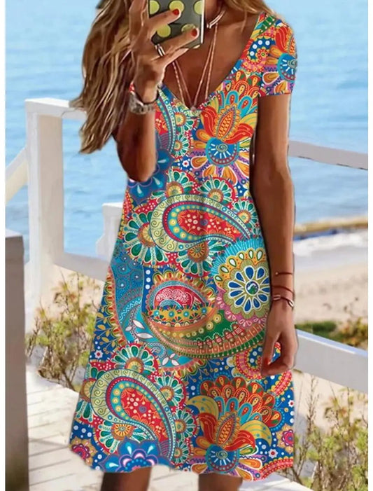 Eliza – Lightweight Floral A-Line Dress