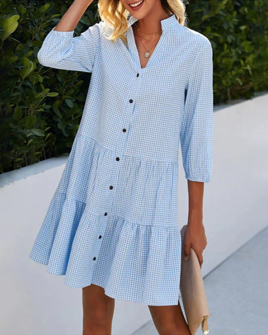Cienna – Elegant Button Dress