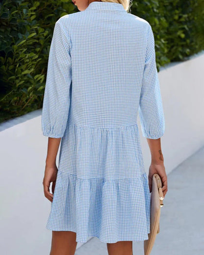 Cienna – Elegant Button Dress