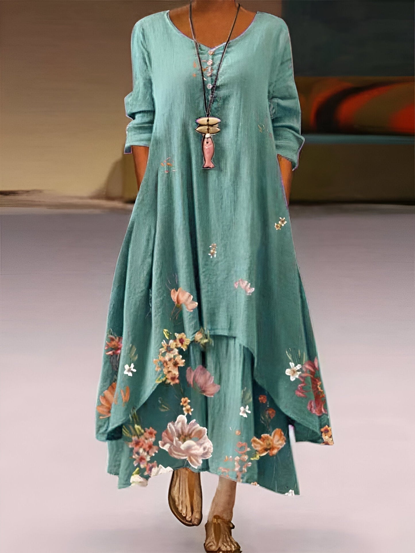 Jill – Flowing Boho Summer Dress