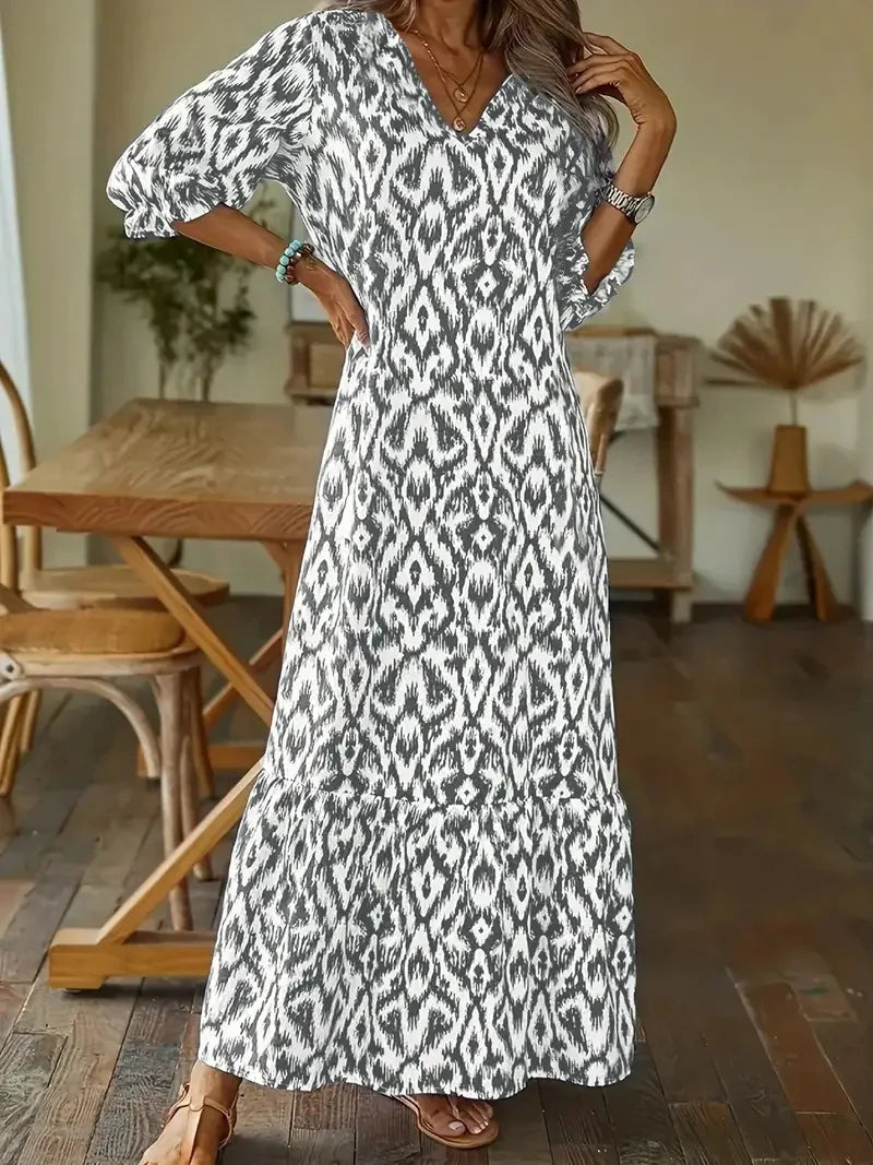 Janet – Floral Maxi Dress