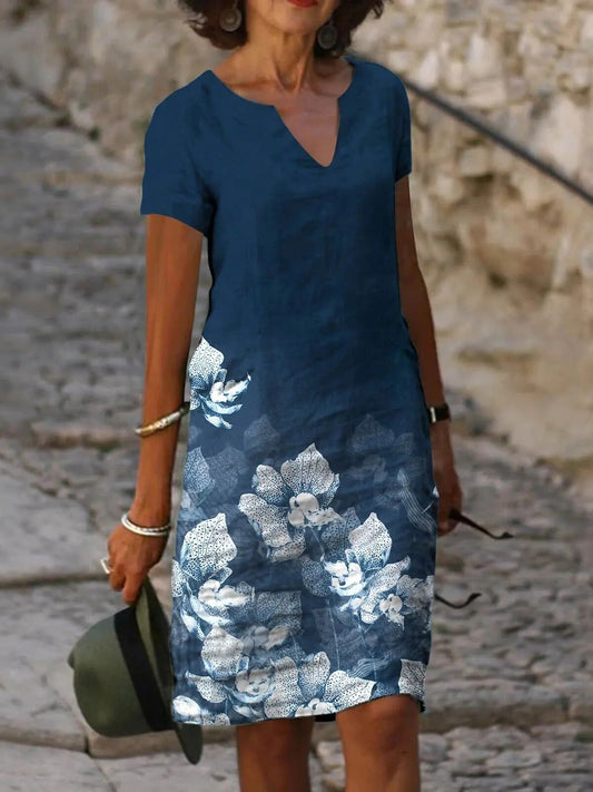 Jasmin – Elegant V-Neck Dress
