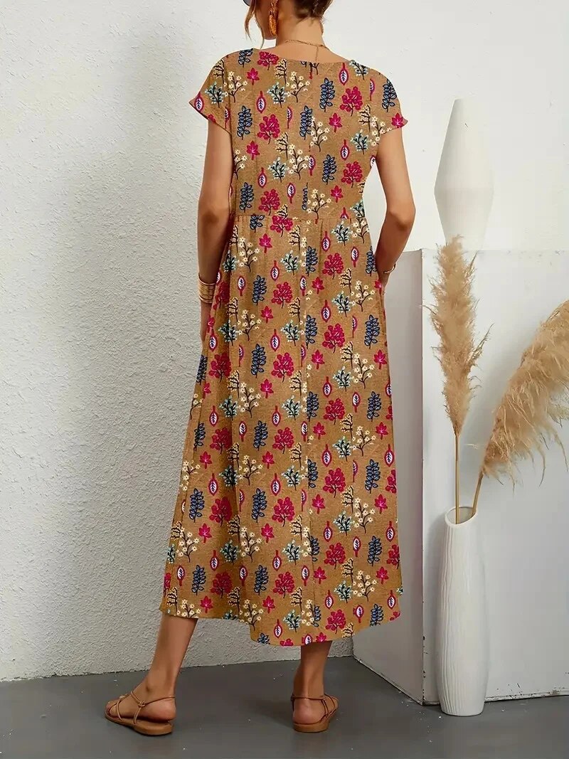 Lea – Elegant layered dress with tummy coverage
