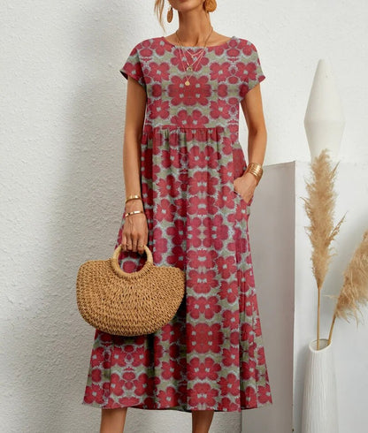 Lea – Elegant layered dress with tummy coverage