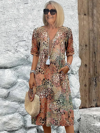 Susan – Vibrant Midi Dress