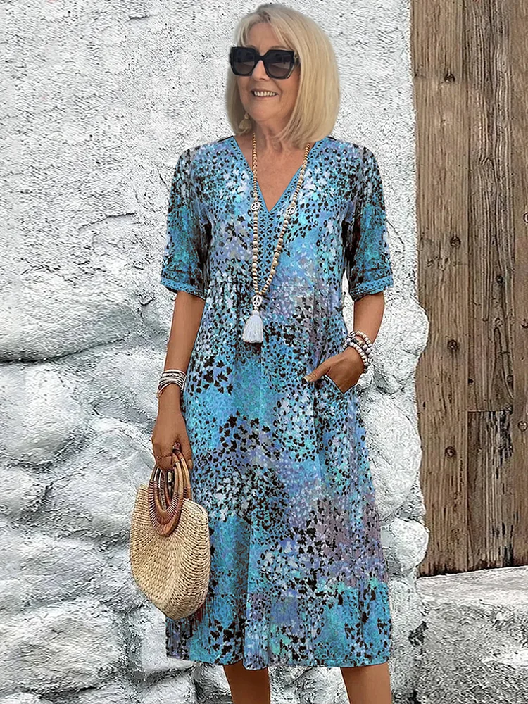 Susan – Vibrant Midi Dress
