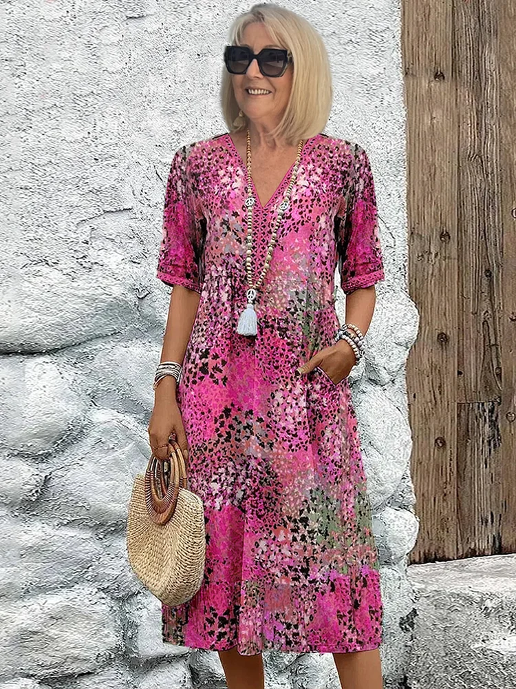 Susan – Vibrant Midi Dress