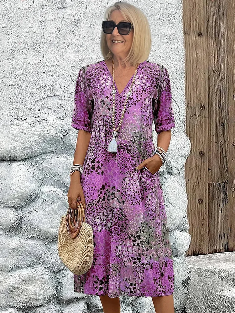 Susan – Vibrant Midi Dress