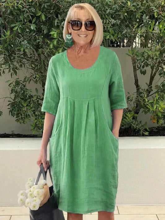 Jane – Cotton & Linen Dress