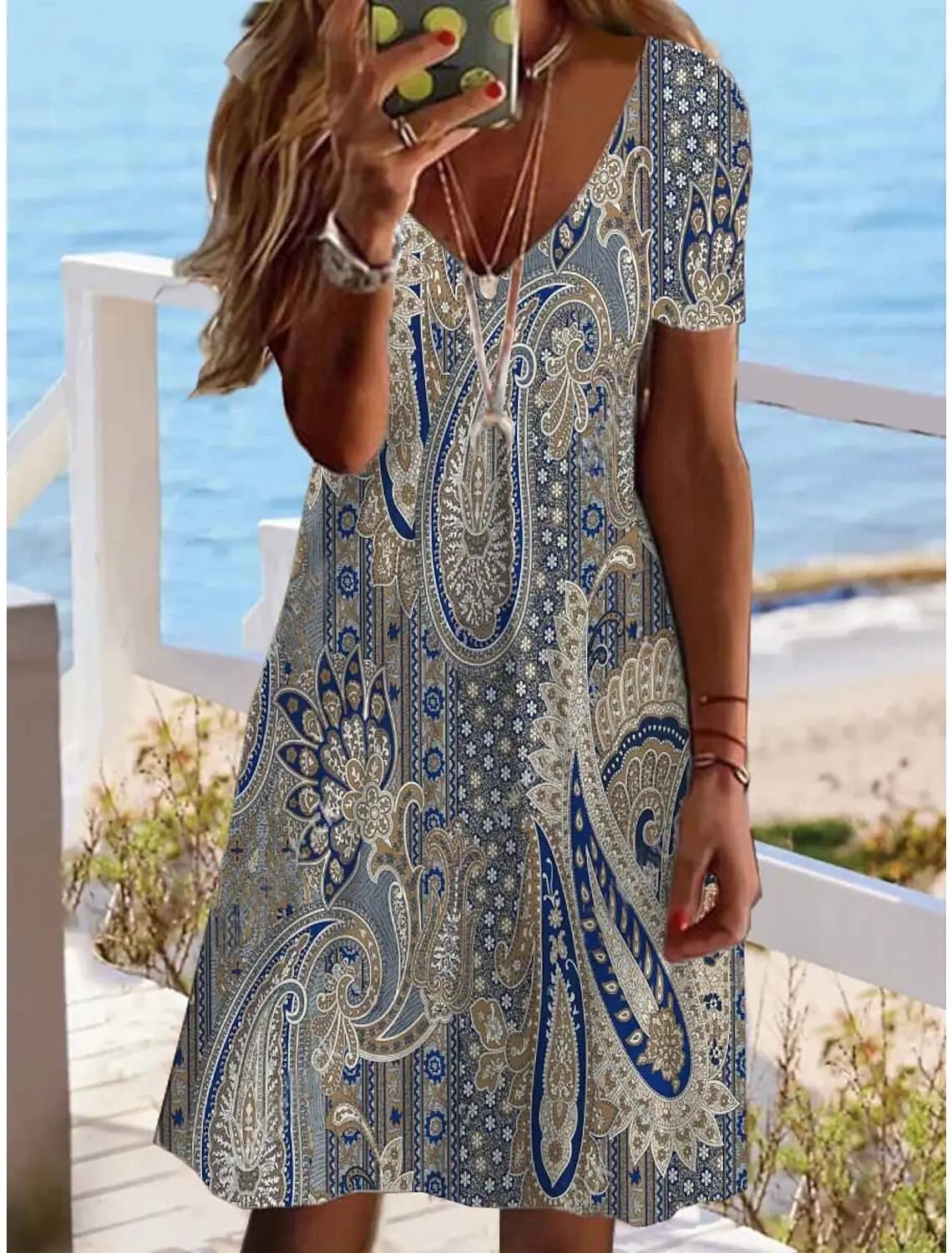 Eliza – Lightweight Floral A-Line Dress